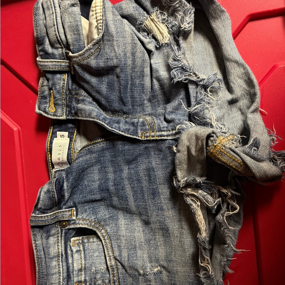 Oasis Frayed Blue Jean Shorts
